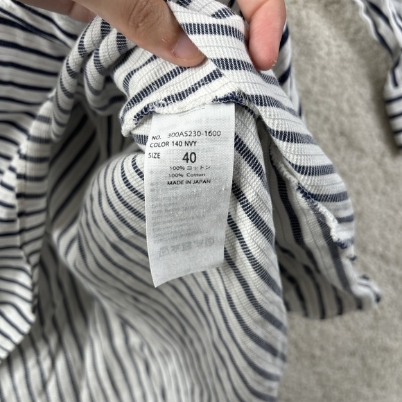 ENFOLD Shirt Dress Women's EU 40 Navy White Striped Collared READ - Picture 16 of 16